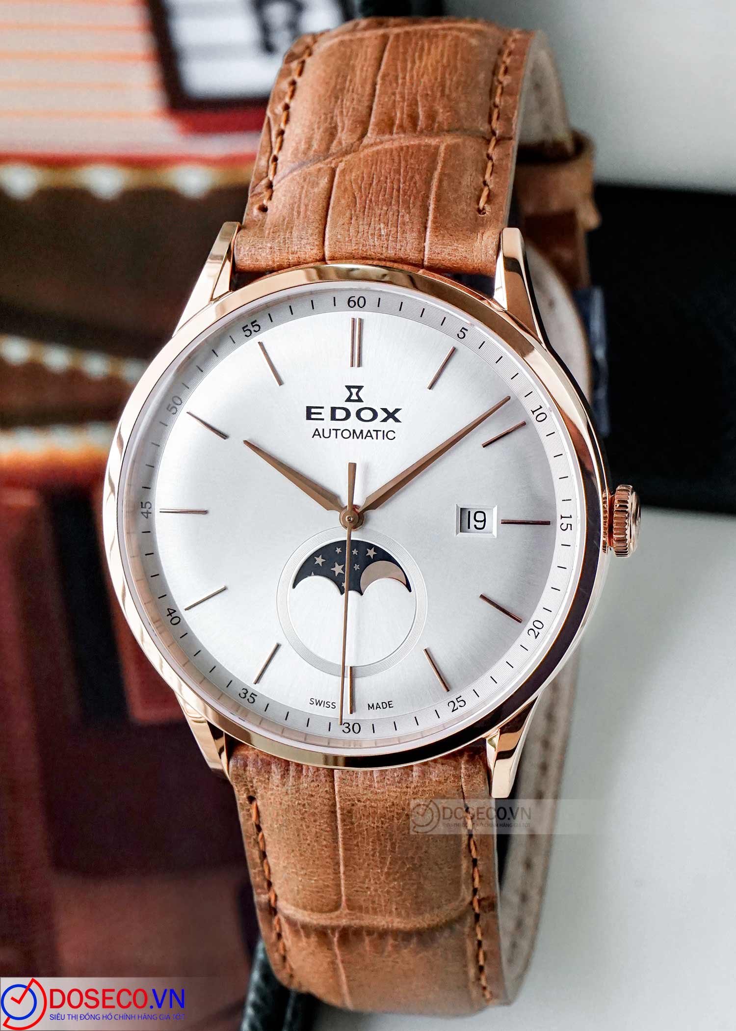 Edox moonphase outlet automatic